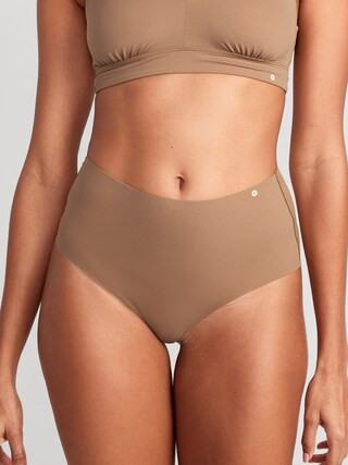 High-Waisted No-Show Brief Underwear | Old Navy (US)