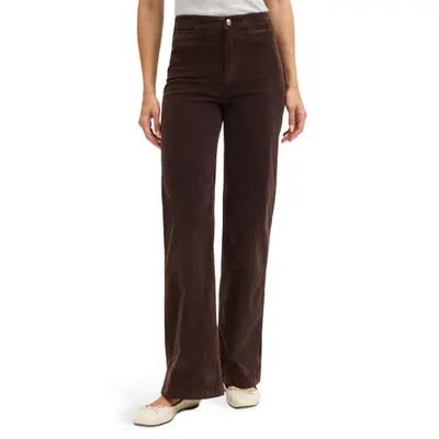 Madewell The Wide Leg Corduroy Pants in Vintage Ivory at Nordstrom, Size 27 | Nordstrom