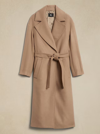 Pura Wool-Cashmere Wrap Coat | Banana Republic (US)