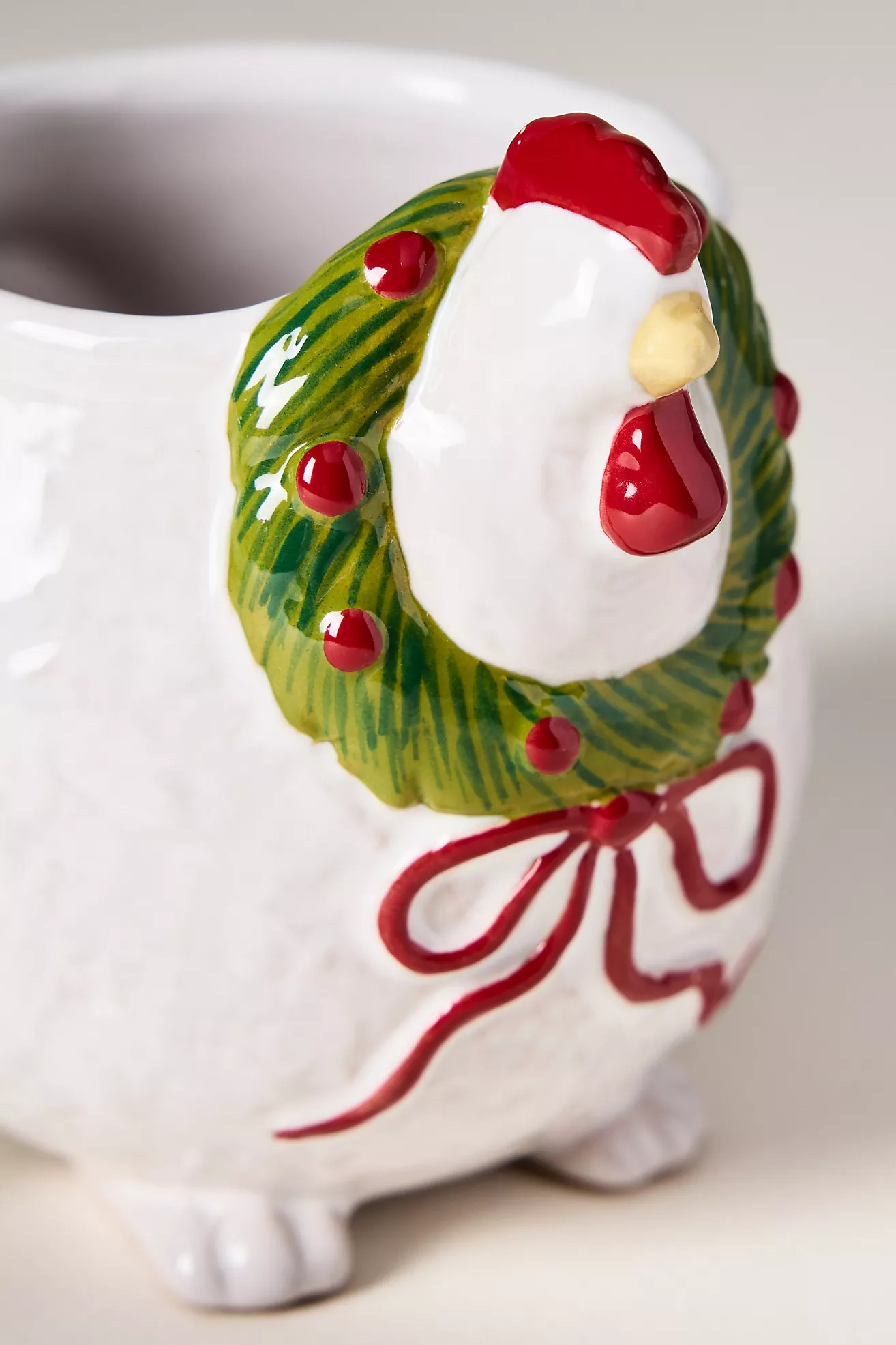 Festive Animal Stoneware Mug | Anthropologie (US)
