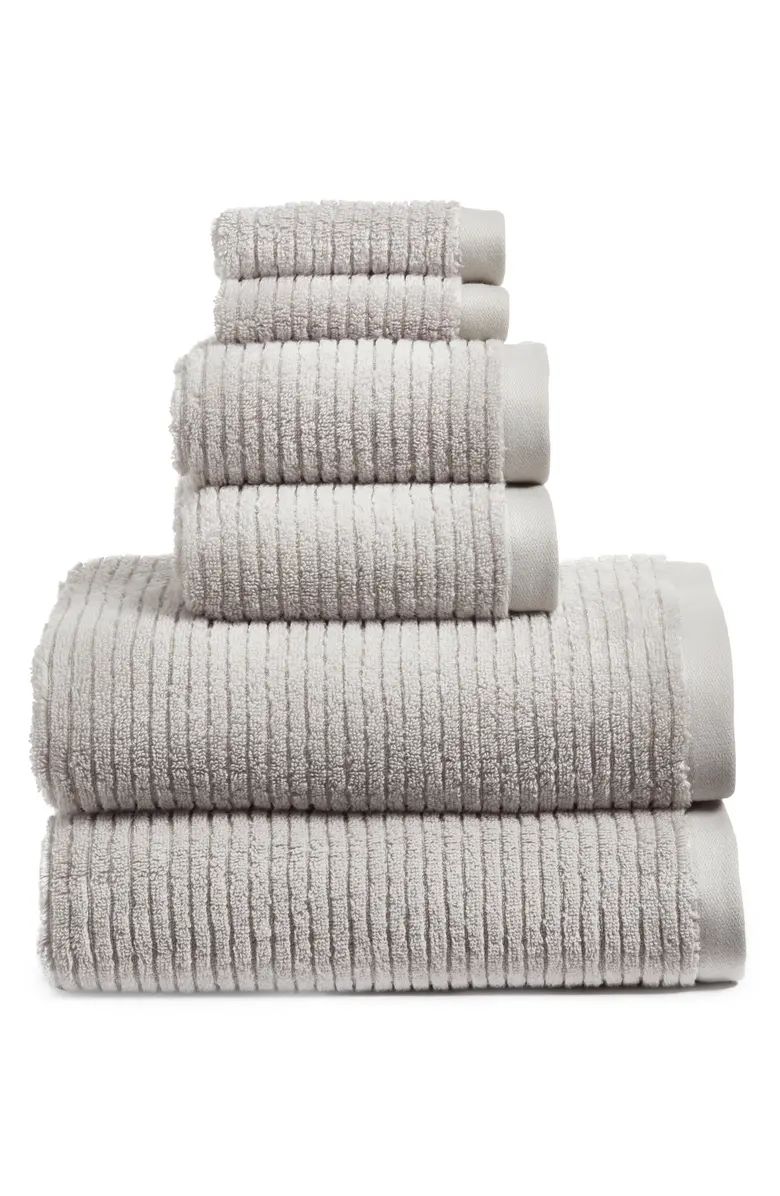 6-Piece Hydro Organic Cotton Blend Bath Towel, Hand Towel & Washcloth Set | Nordstrom