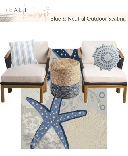 I’m obsessed with this coastal blue & neutral look for your patio!  Perfect place to sip a aperol spritz!

#LTKhome #LTKSeasonal #LTKstyletip