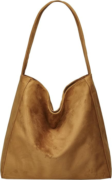Retro Hobo Bags for Women Large Tote Bag for Women Suede Shoulder Bag Slouchy Bucket Bag Hobo Pur... | Amazon (US)