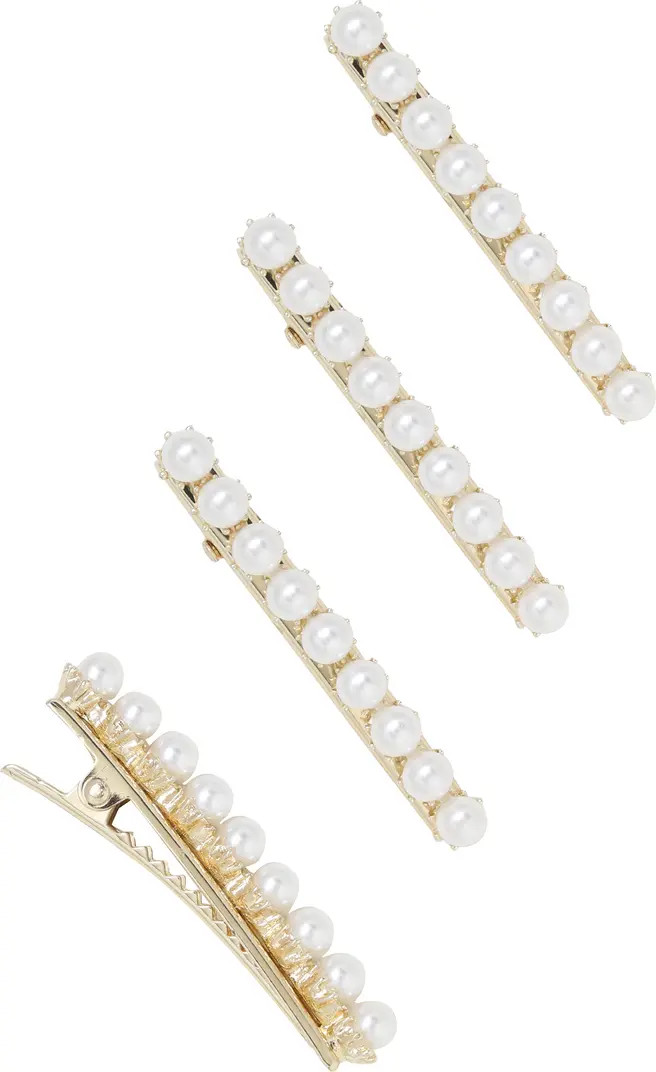 4-Pack Imitation Pearl Hair Pins | Nordstrom