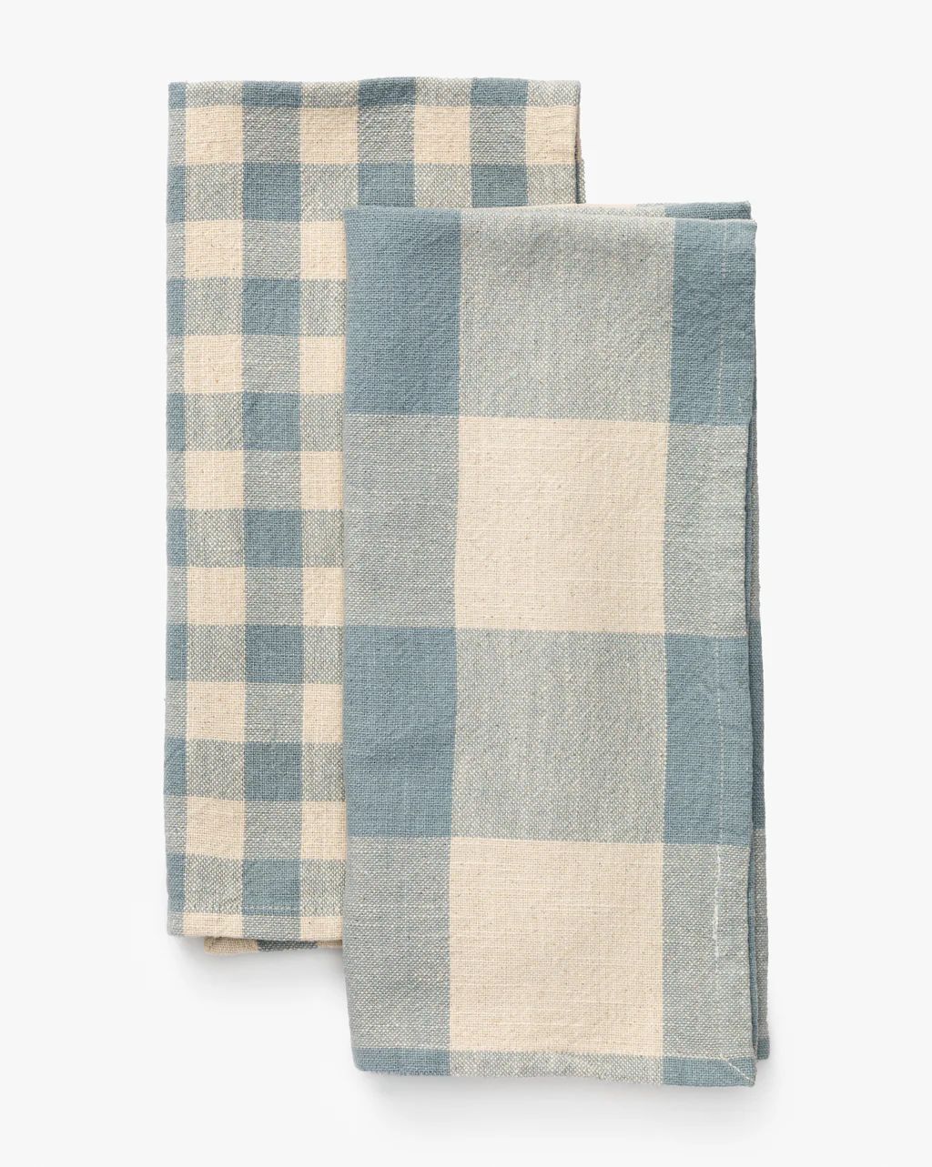 Blue & White Gingham Tea Towels (Set of 2) | McGee & Co.