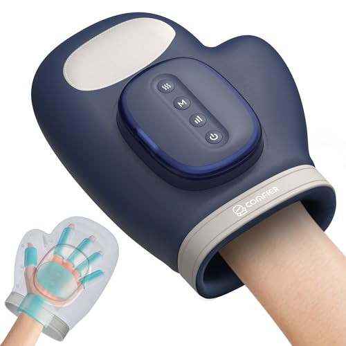 COMFIER 2026 Updated Bigger Electric Hand Massager with Heat and Compression,Wrist, Finger Massage, Cordless Hand Massager for Arthritis and Carpal Tunnel, Gifts for Wome, Blue | Amazon (US)