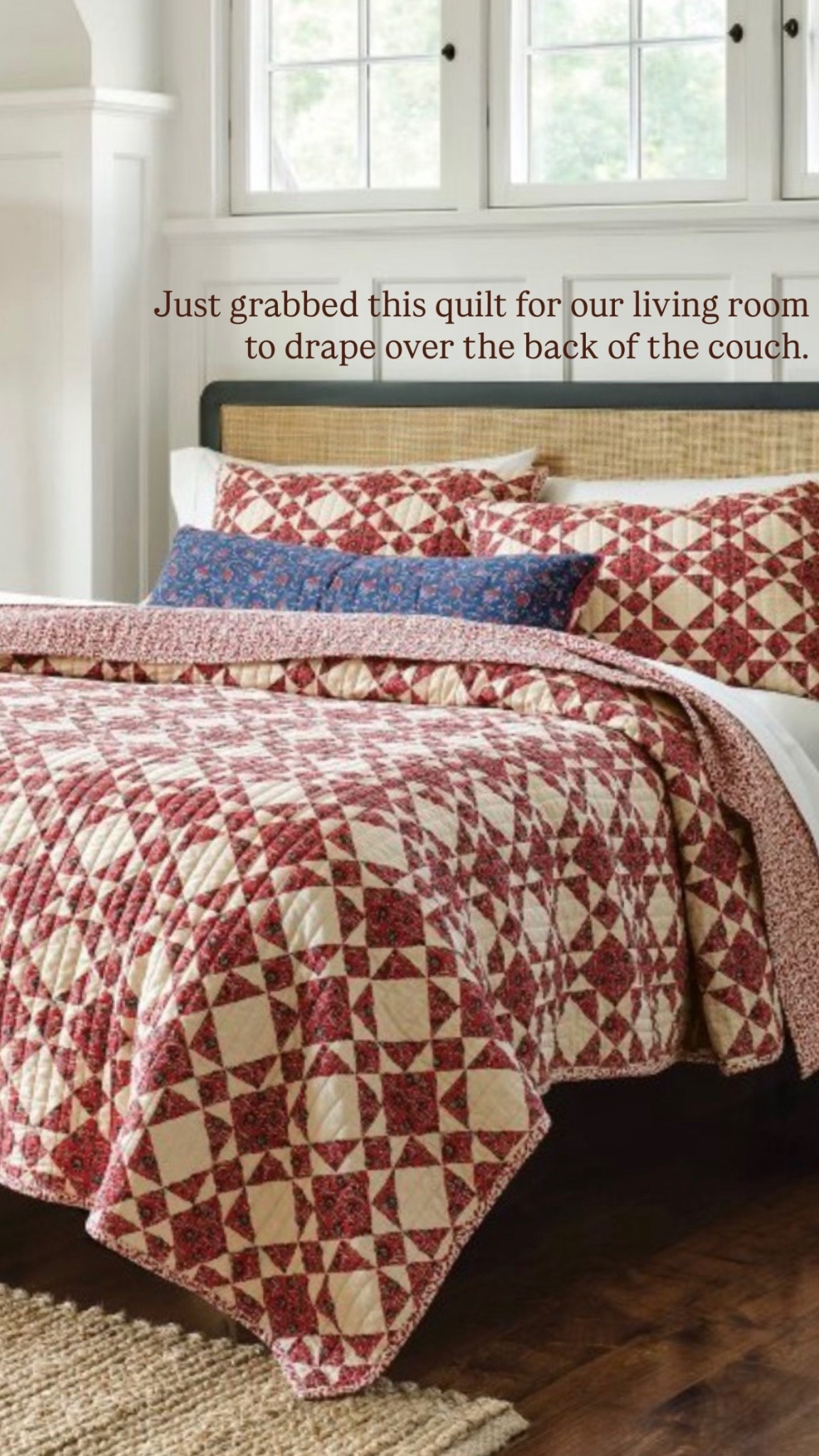 I can’t wait pick this quilt up from Target tomorrow. It’s going to look beautiful in our living room. 

#LTKHome