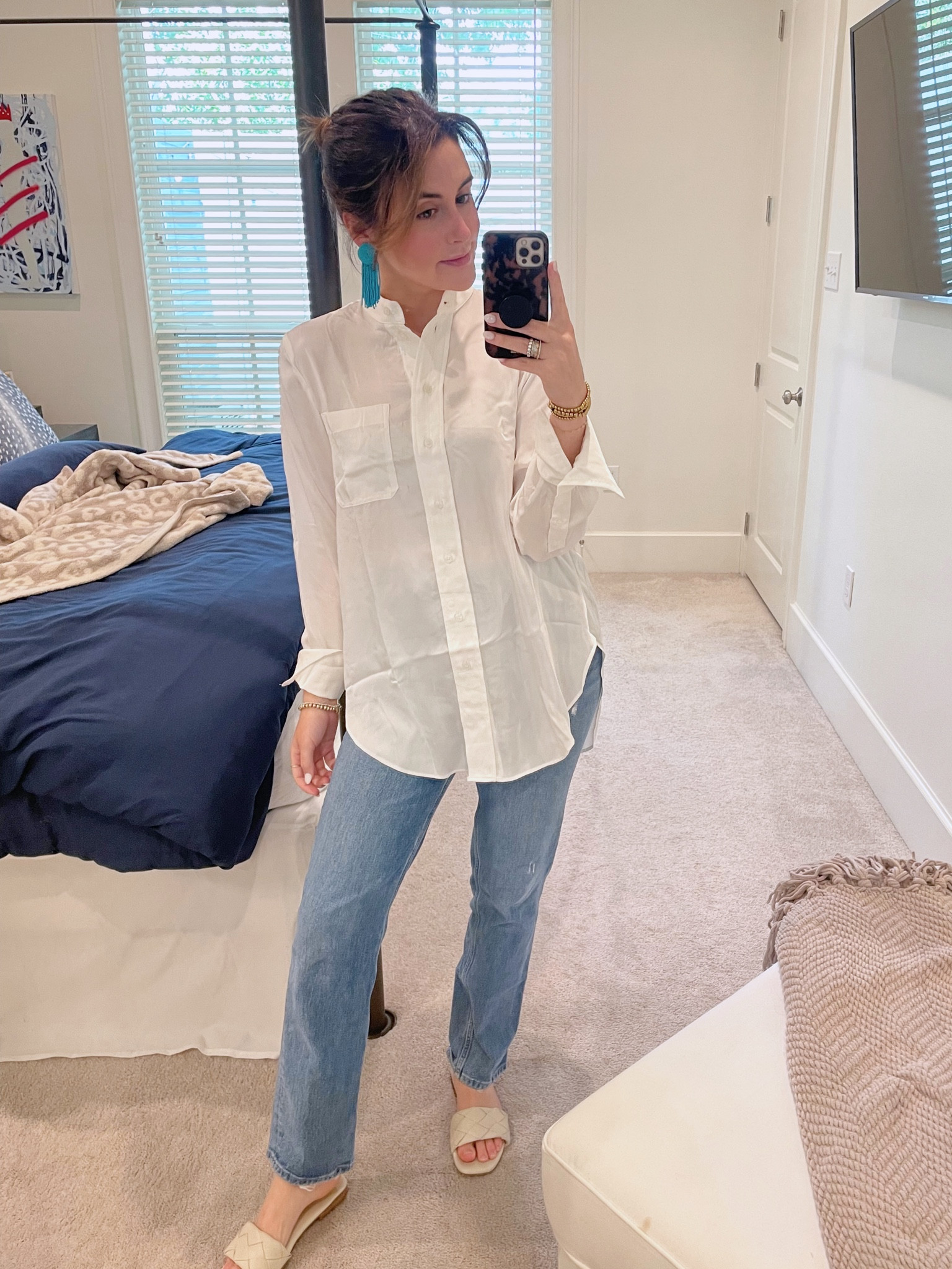 Love a crisp clean look for spring and summer! This top will definitely be a closet staple from now on!

#LTKunder50 #LTKstyletip #LTKFind