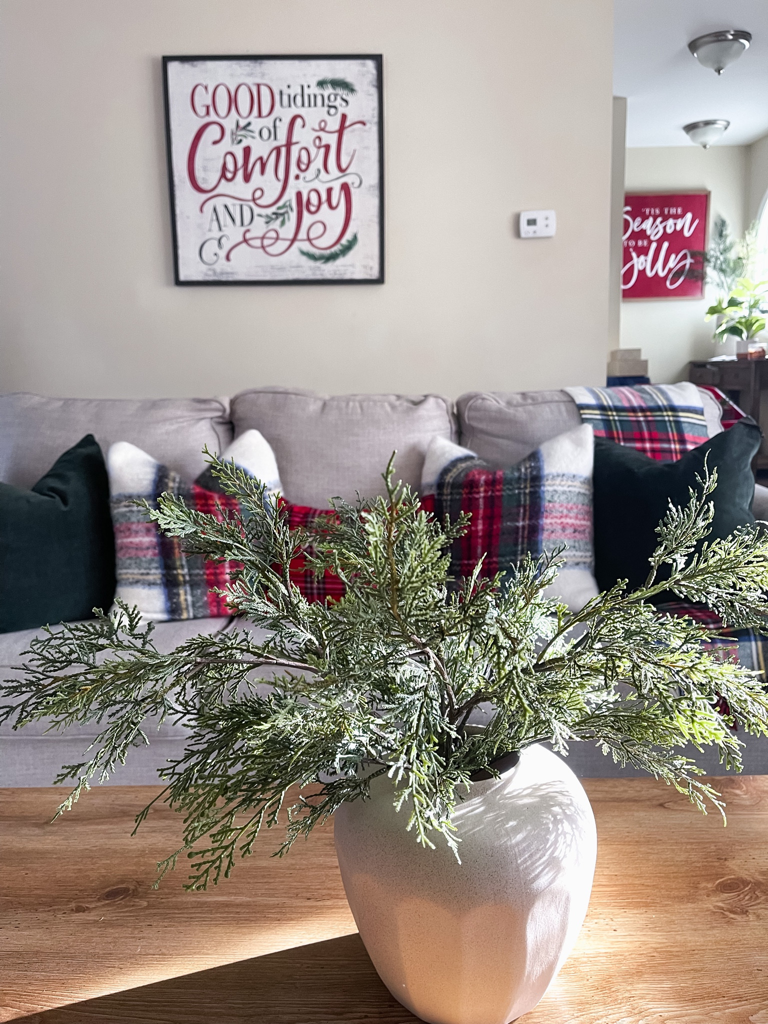 Christmas living room decor Christmas pillows and Christmas signs are on sale! 

#LTKHoliday #LTKhome #LTKsalealert
