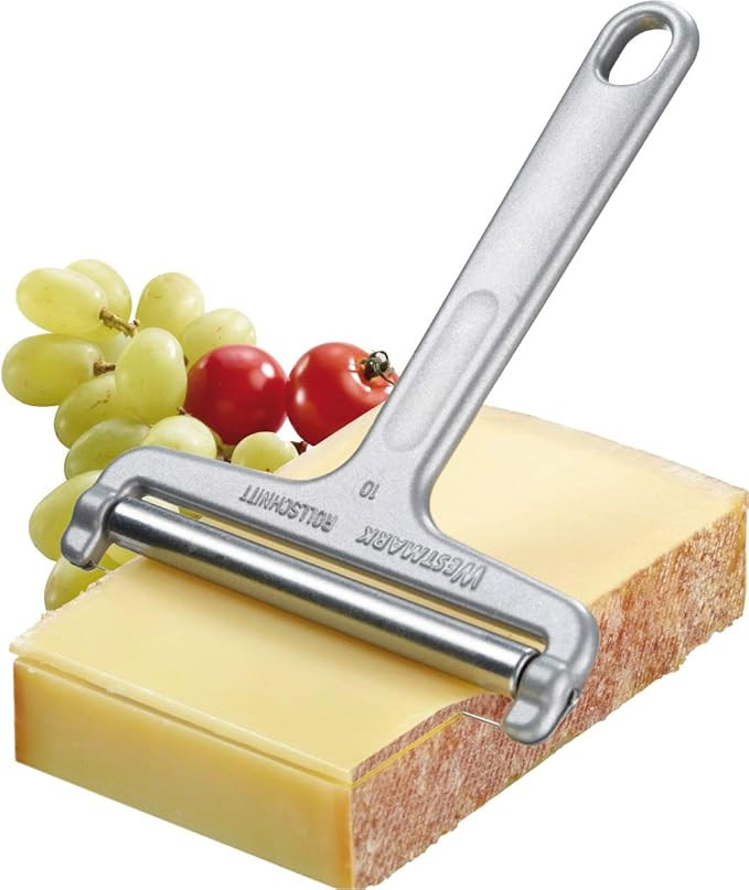 Westmark Germany Heavy Duty Stainless Steel Wire Cheese Slicer Angle Adjustable (Grey),7" x 3.9" ... | Amazon (US)