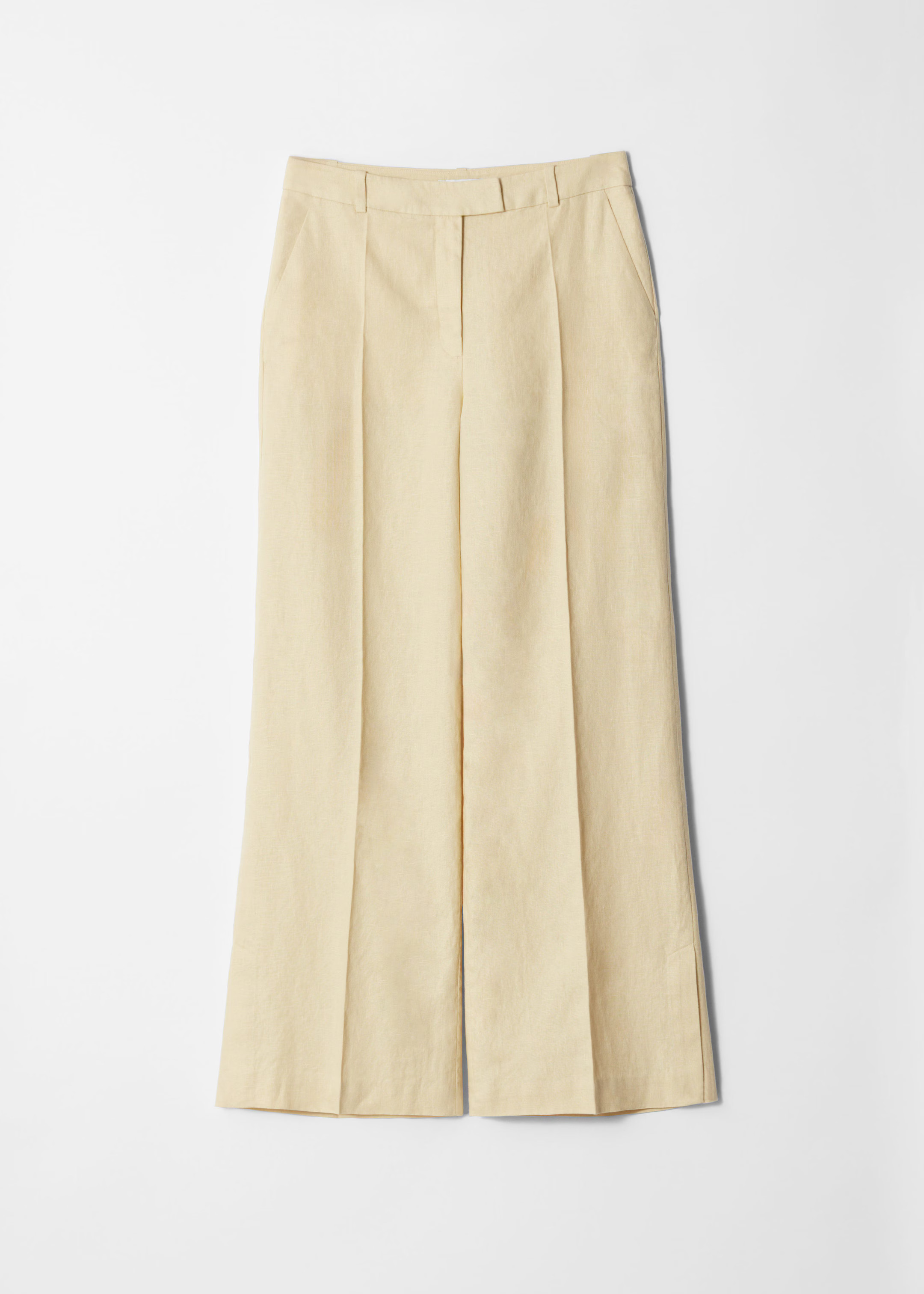 Tailored Linen Trousers - Light Yellow - & Other Stories NL | & Other Stories EU