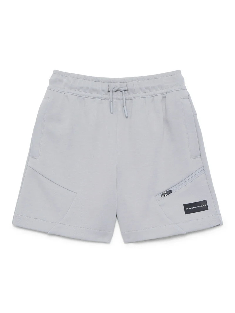 Athletic Works Boys Double Knit Performance Shorts, Sizes 4-18 | Walmart (US)