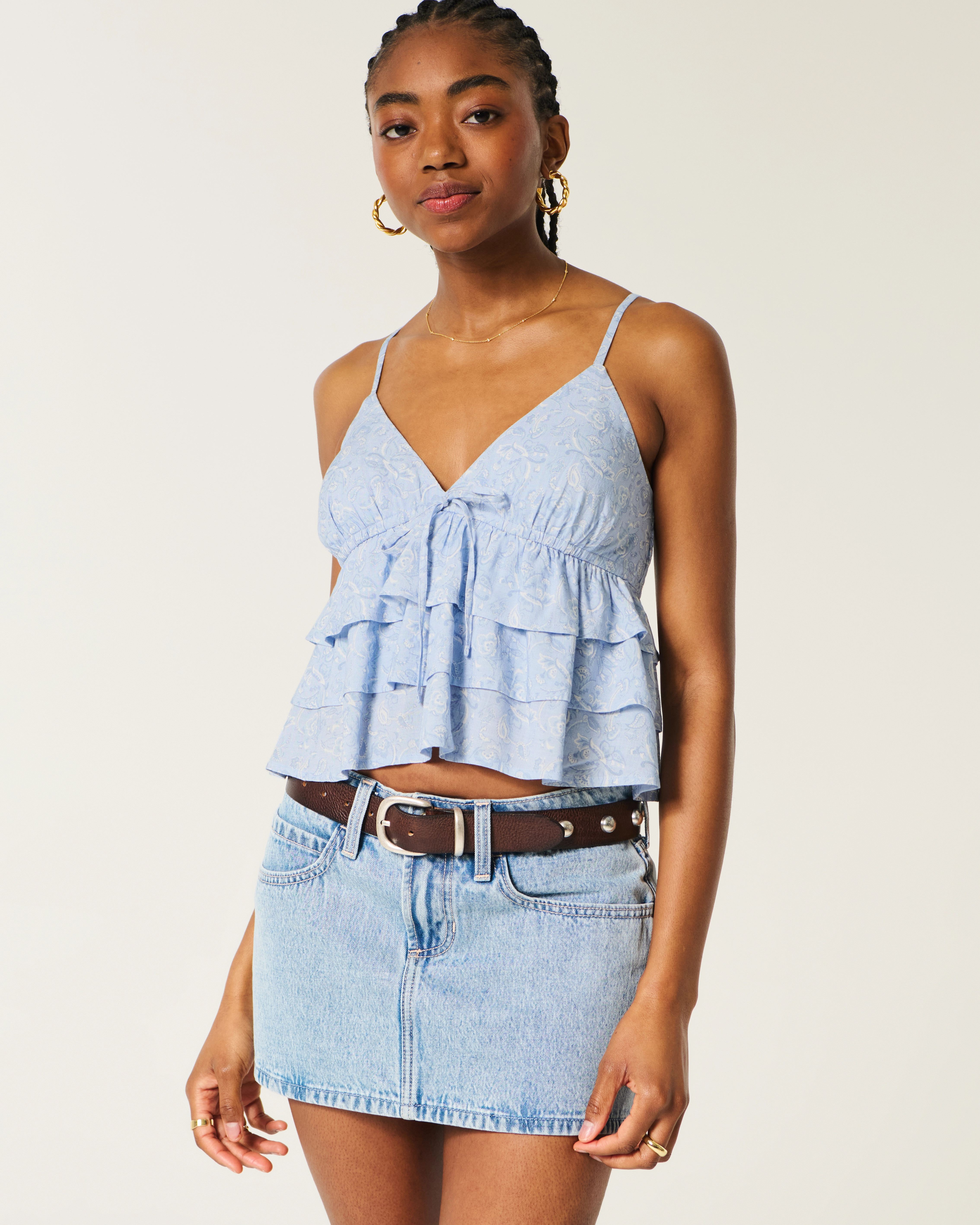 Easy Tiered Blouse | Hollister (US)