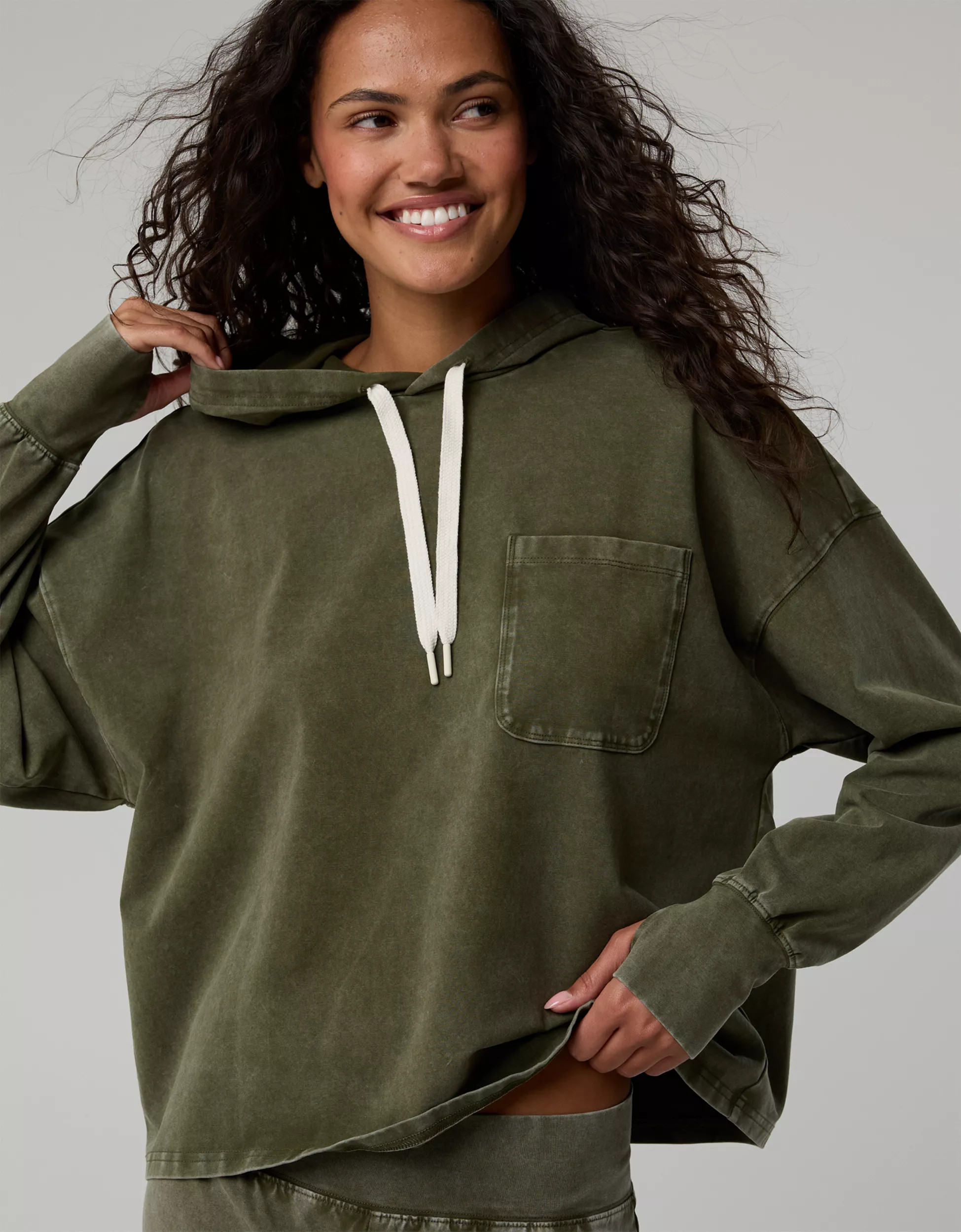 OFFLINE By Aerie OG Cotton Hoodie | American Eagle Outfitters (US & CA)