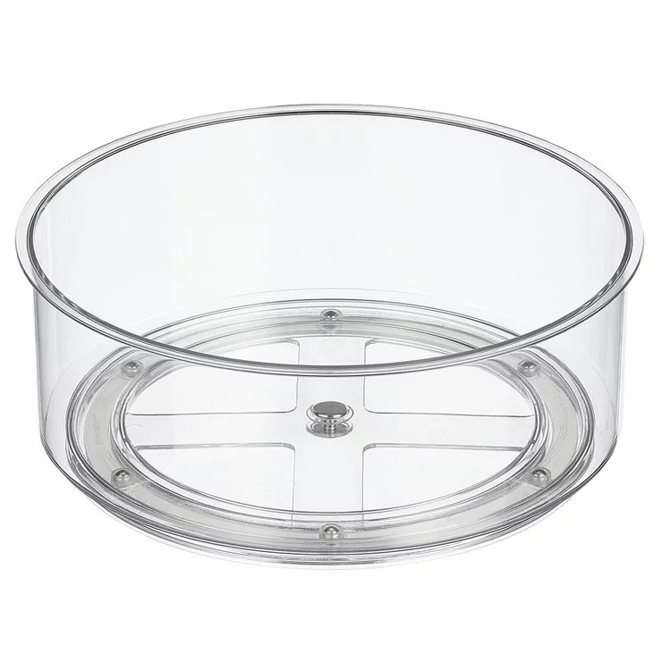 mDesign Modern Lazy Susan Plastic Turntable Spinner, Kitchen Organizing | Target