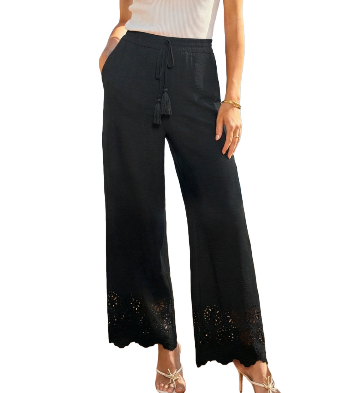Cupshe Women's High Regard Black Pants - Black | Macy's