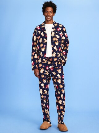 Old Navy x Disney Mickey Mouse & Friends Printed Flannel Pajama Set for Men | Old Navy (US)