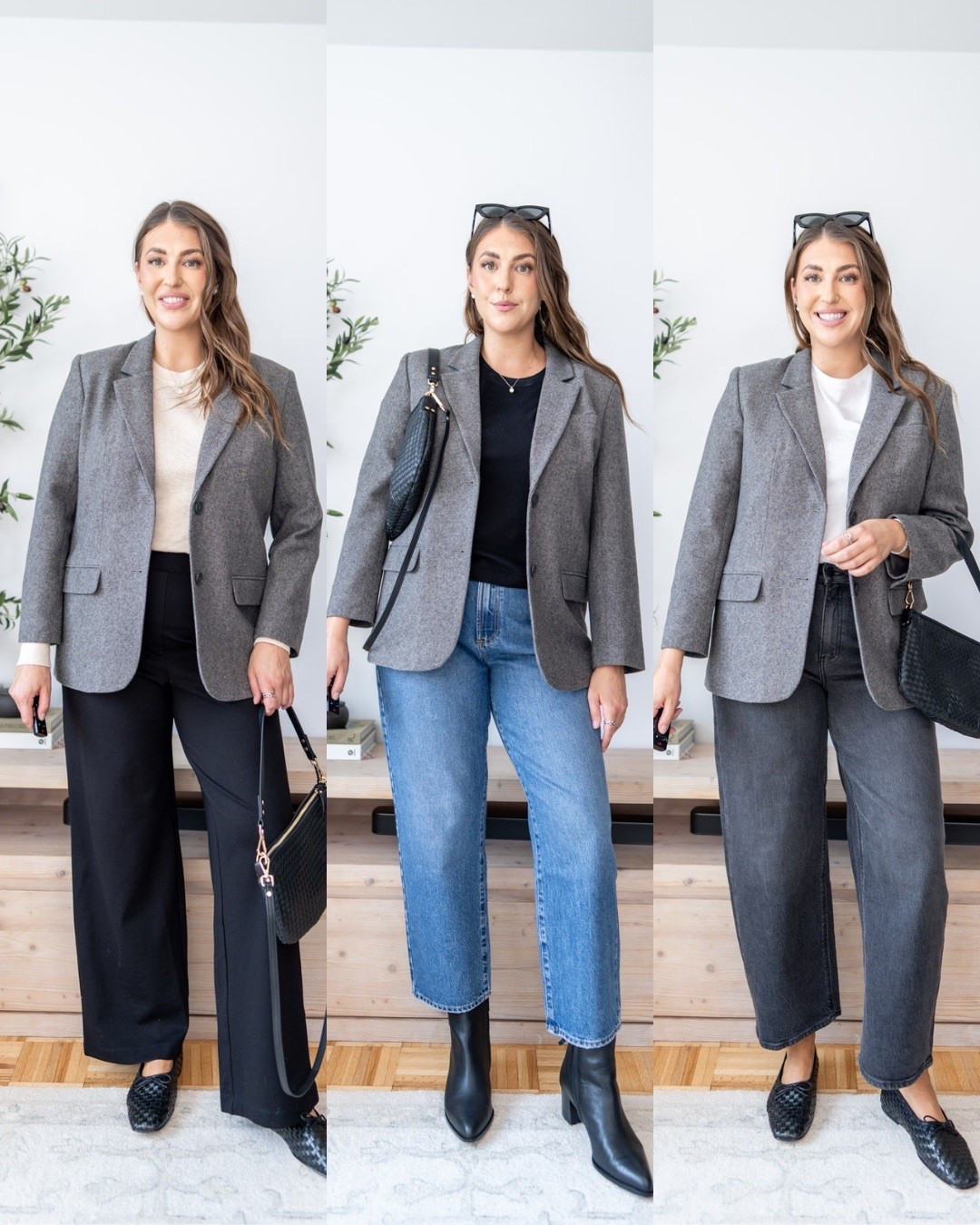 One blazer, three easy fall outfits 🩶 From workwear to denim, this classic gray blazer instantly makes any look feel more polished.

fall blazer outfit, gray blazer outfit, casual workwear, fall outfit ideas, midsize fall fashion, size 14 outfit, size large fashion, elevated everyday style

#LTKWorkwear #LTKootd #LTKCon