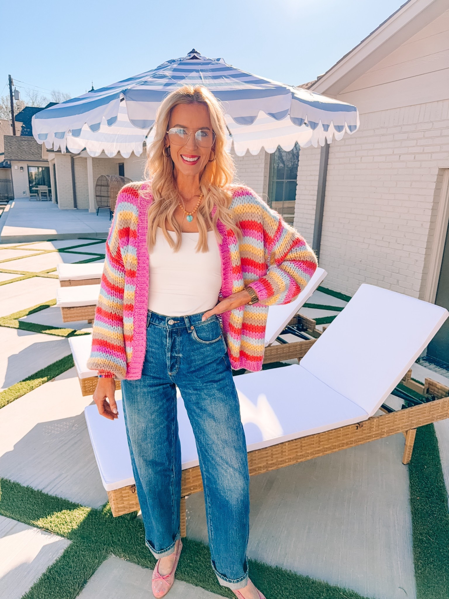 Loving this cardigan for Spring! 

Avara / Striped cardigan / Barrel jeans / Classic style / Amazon 

#LTKgrwm #LTKootd