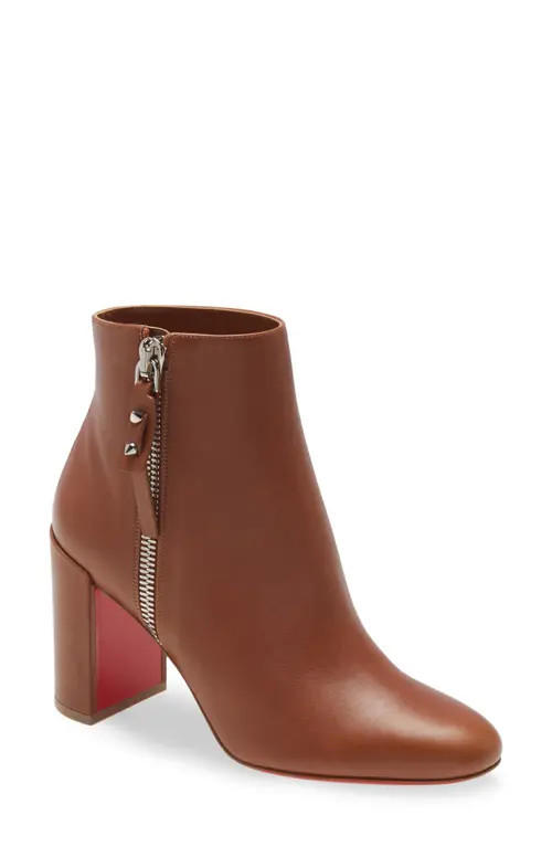 Christian Louboutin Ziptotal Bootie in Cuoio at Nordstrom, Size 8Us | Nordstrom