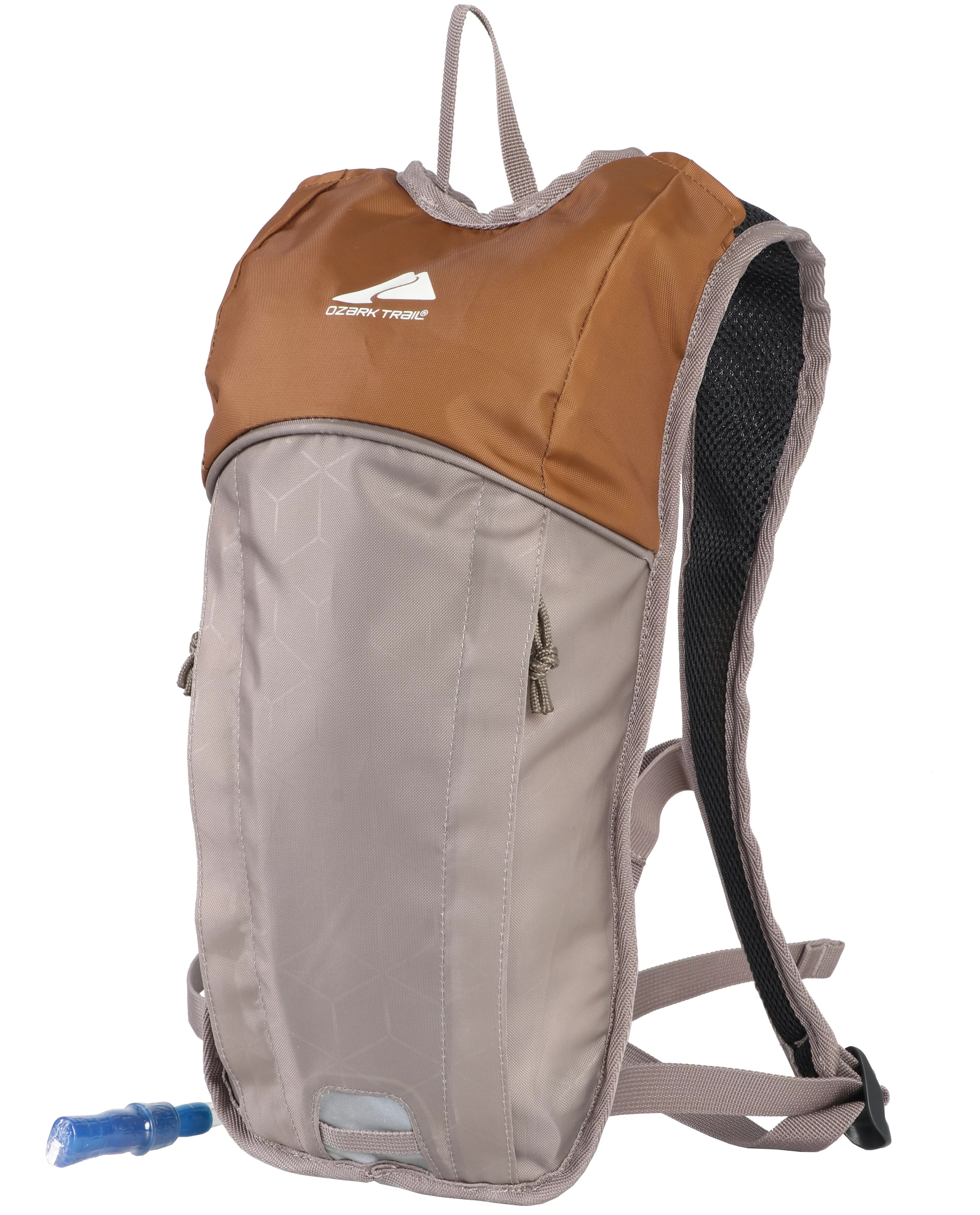Ozark Trail Small 2 Liter Hiking Hydration Backpack with Included Water Reservoir, Tan | Walmart (US)