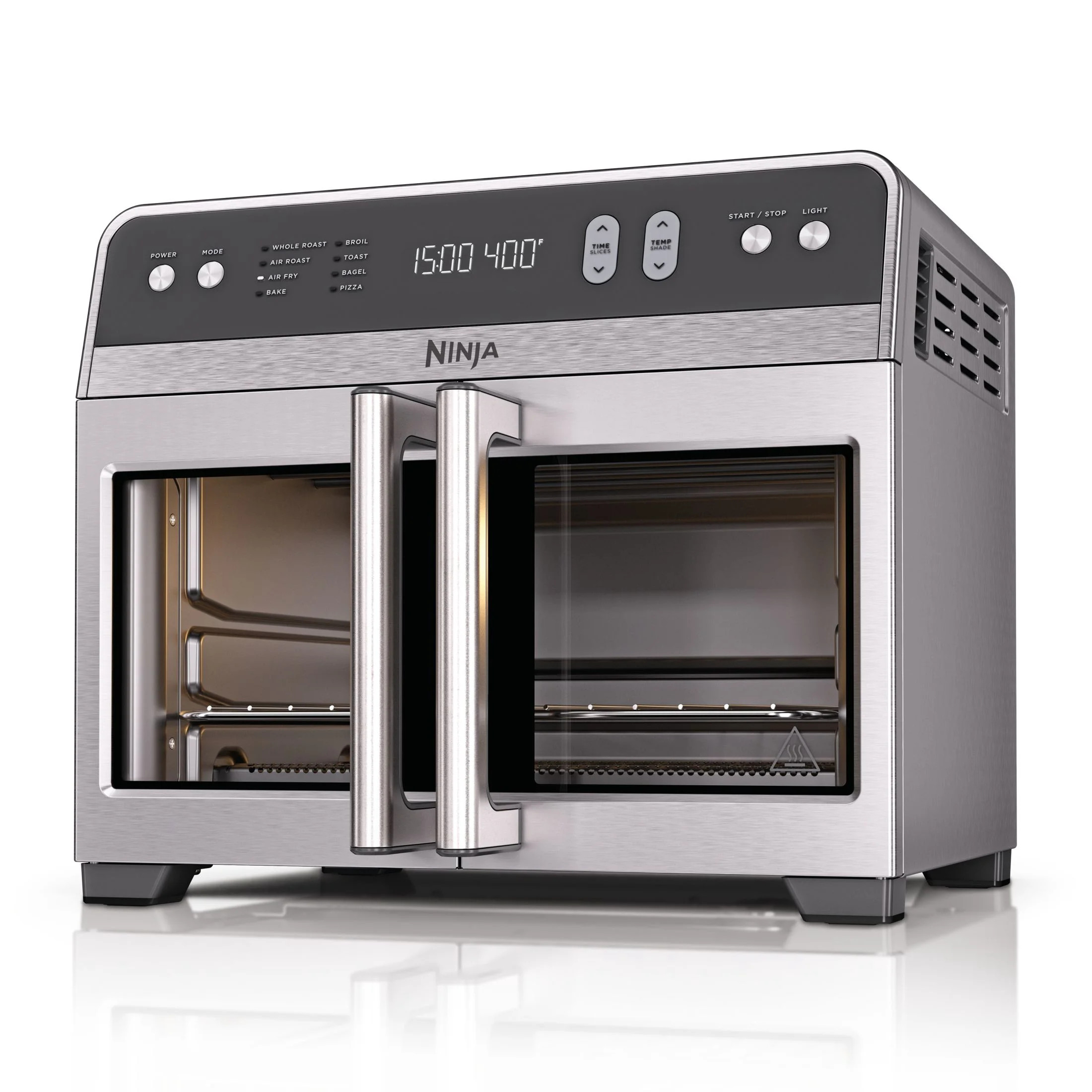 Ninja French Door 10-in-1 Countertop Oven, with Smart Surroundair Technology and Air Fry Function, Dishwasher Safe, 7 Pieces, FO101 Gray | Walmart (US)