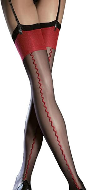 Anais von Fiore Strapsstrümpfe mit Rückennaht | Amazon (DE)