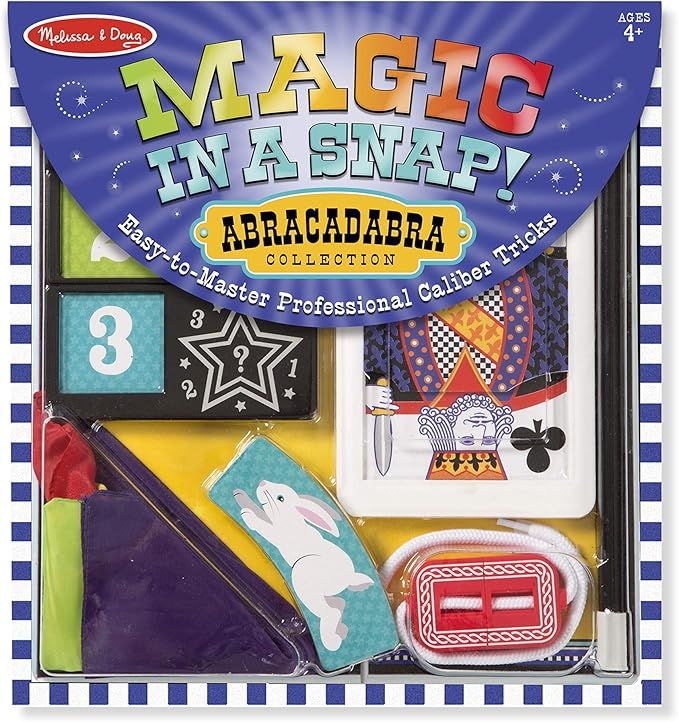 Melissa & Doug Magic in a Snap! Abracadabra Collection Magic Tricks Set (10 pcs) | Amazon (US)