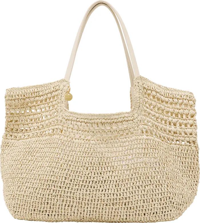 Evelyn Raffia-Effect Tote | Nordstrom