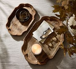 Mango Wood Scallop Tray | Pottery Barn (US)