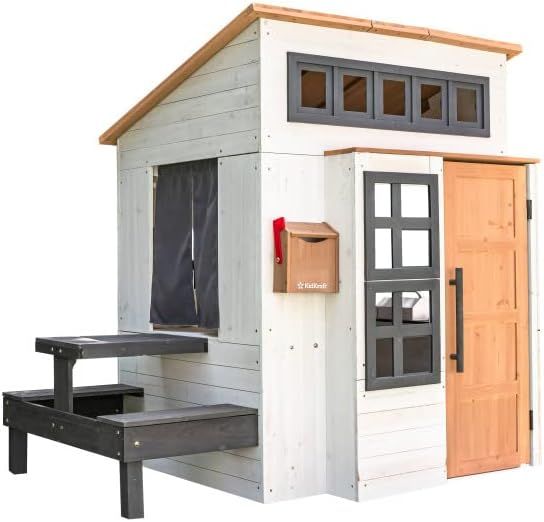 Modern Outdoor Playhouse White & Raven | Amazon (US)