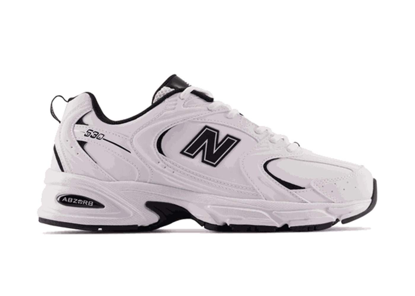 New Balance 530White Black Leather | StockX