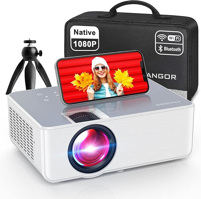 1080P HD Projector, WiFi Projector Bluetooth Projector, FANGOR 230" Portable Movie Projector with... | Amazon (US)