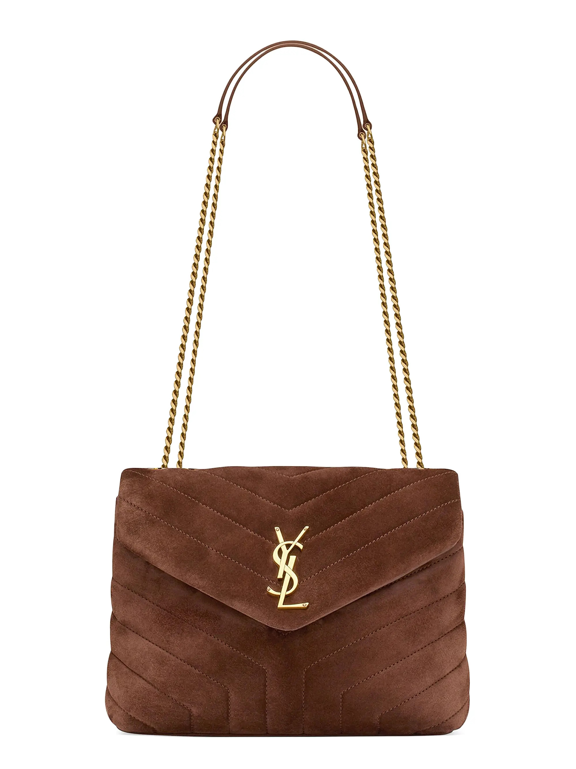 Loulou Small in Quilted Suede | Saks Fifth Avenue