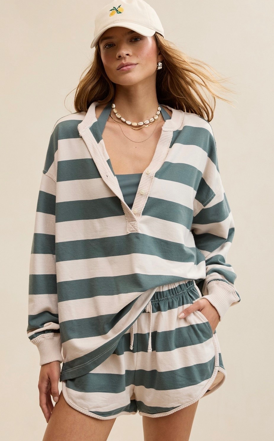 Cutest casual set for spring and summer weekends, travel, lounge, or just easy days. Could also be used as a coverup!

#LTKootd #LTKSeasonal #LTKmomlife