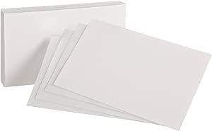 Oxford Blank Index Cards, 3" x 5", White, 100 Per Pack (40150-SP) | Amazon (US)