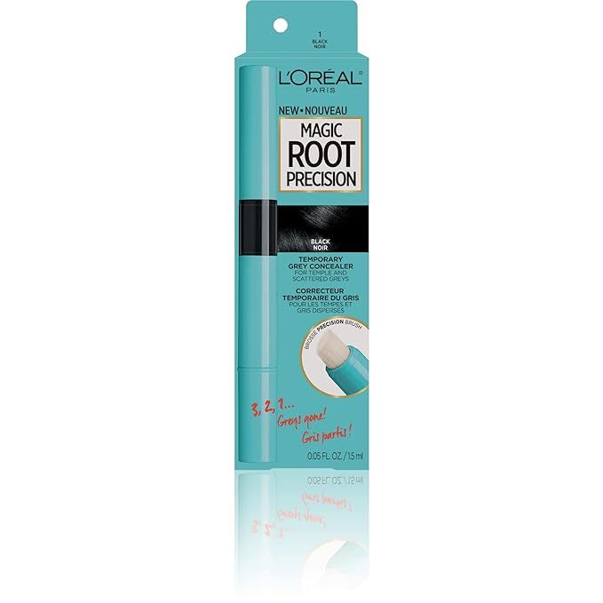 L'Oreal Paris Magic Root Precision Temporary Gray Hair Color Concealer Brush, 1 Black, 0.05 fl; o... | Amazon (US)