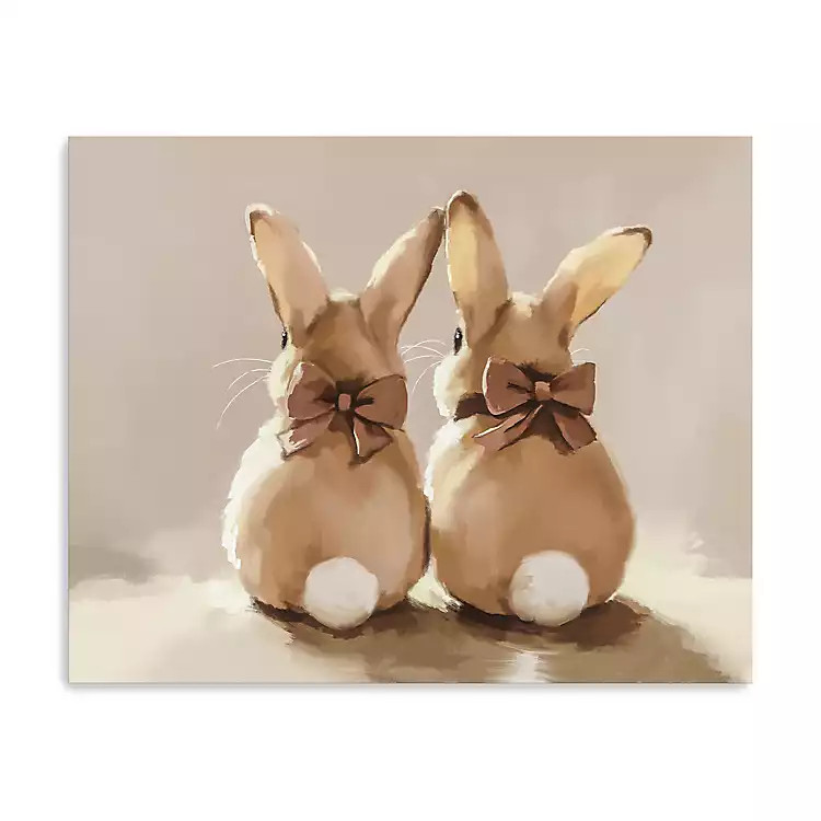 Buck and Doe Easter Canvas Art Print | Kirklands