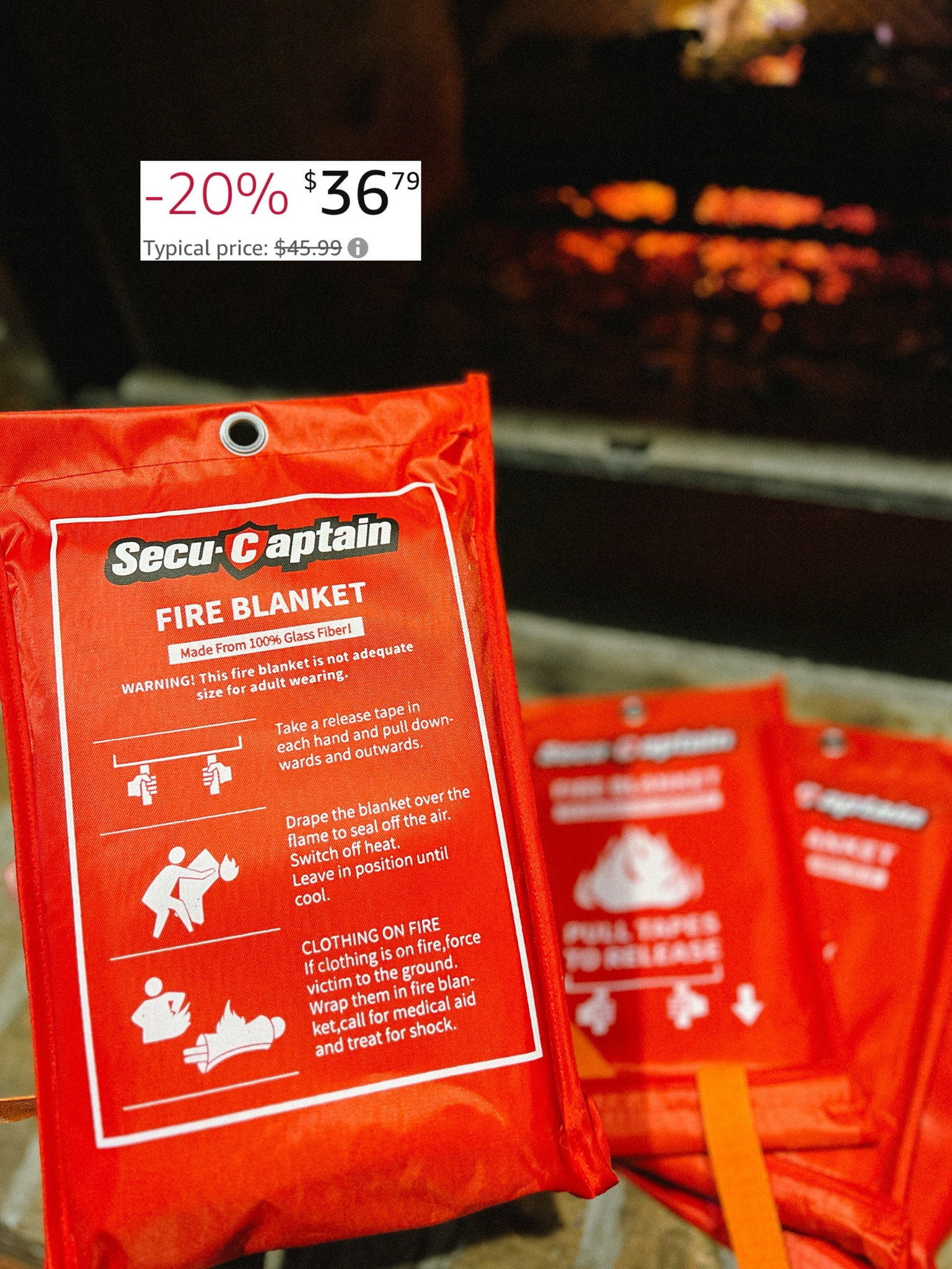 Fall is here, fireplaces will be used again, so Safety first, always. I just got us these fire blankets from @amazon. 4 pack currently on sale! I personally think this is one of the things everyone should have at their house.
Secu-Captain
FIRE BLANKET
Made From 100% Glass Fiber

X-Sense Mini Smoke Alarm / fire extinguisher 

#fireblanket #amazon #dealoftheday #sale #safety 

#LTKhome #LTKfindsunder50 #LTKsalealert

#LTKxPrimeDay #LTKSeasonal #LTKHoliday