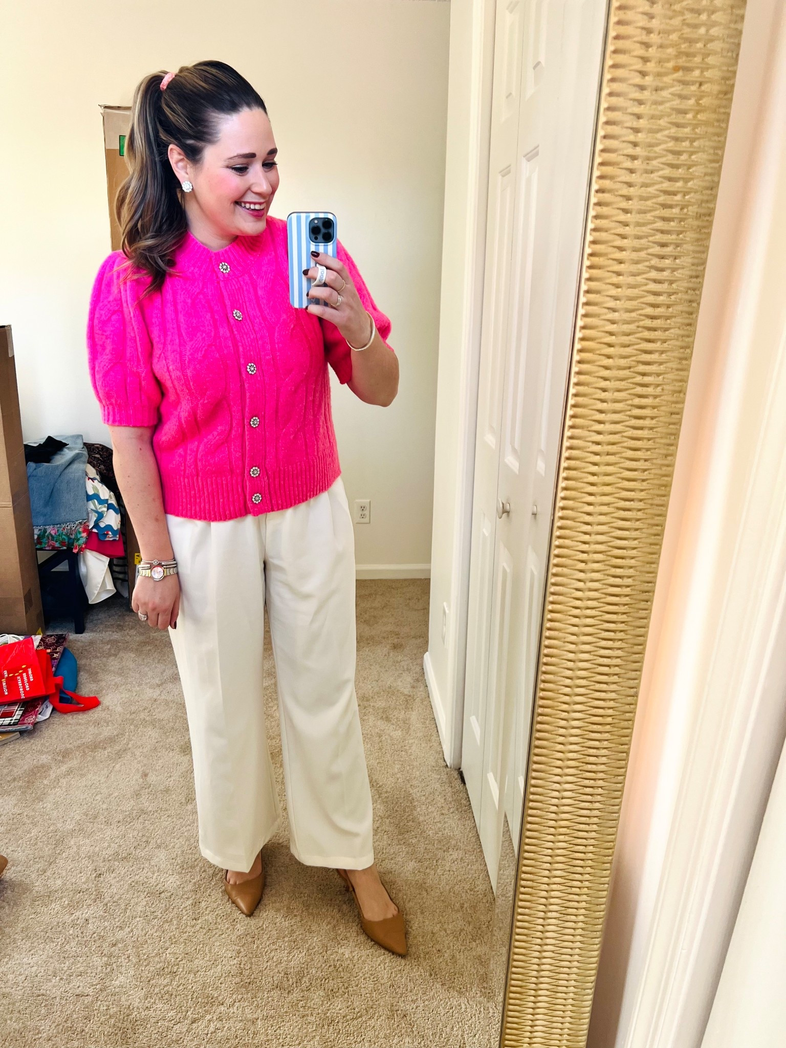 Pink and white business professional outfit 🤍💖

#LTKootd #LTKWorkwear