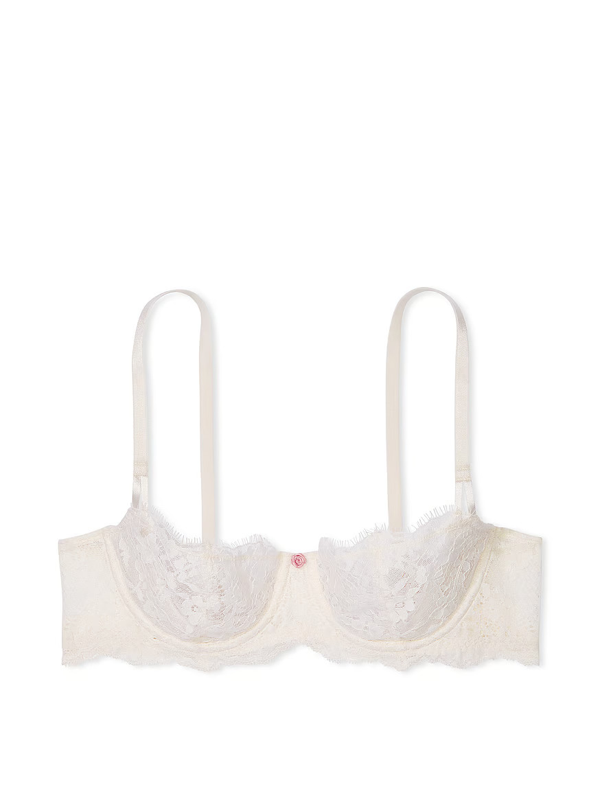 Buy Wicked Unlined Lace Balconette Bra, Coconut White - Order Bras online - Victoria's Secret US | Victoria's Secret (US / CA )