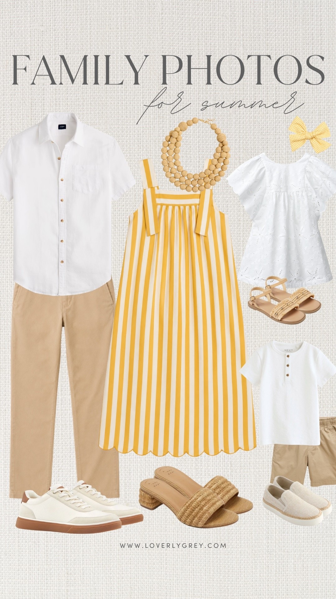 These looks would be perfect for family photos on the beach 💕

Loverly Grey, summer family photos, men’s summer outfit ideas, yellow striped maxi dress, girls summer dress, boys summer outfit ideas, kids summer outfit ideas

#LTKKids #LTKMens