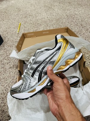 ASICS GEL-KAYANO 14 1201A019 102  White Pure Gold Sports Style Men’s 8.5 | eBay US