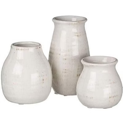 Sullivans Set of 3 Petite Ceramic Vases 3"H, 4.5"H & 5.5"H | Target
