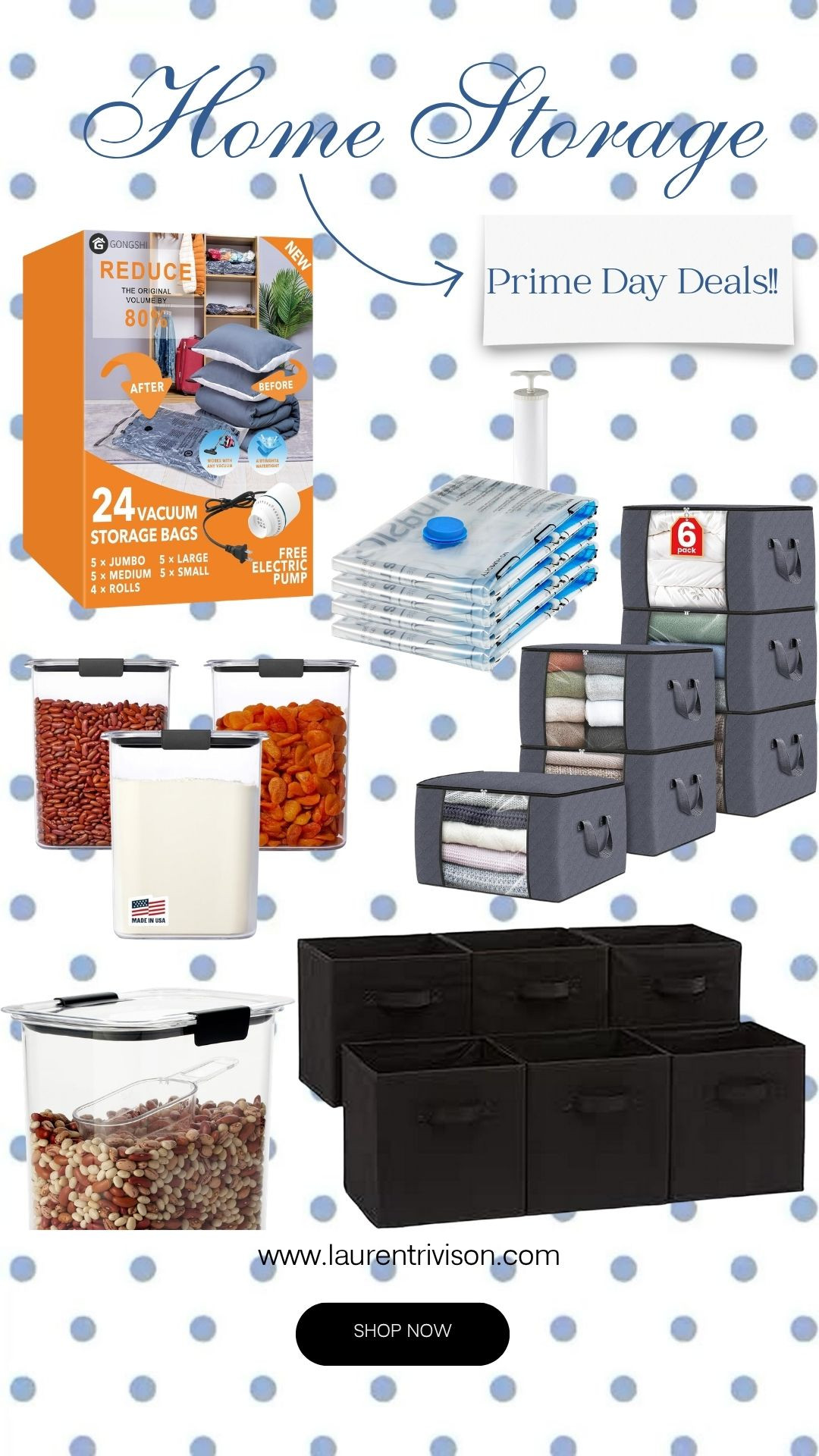 This summer I have been in my organization era! 💖 Now with Prime Day it is the best time to stock up on all your home storage essentials. Here are some of my top picks from organizers cubes to airtight pantry containers. These finds are sure to fit your home needs. 🏠✨ 

 #LTKHome #LTKSaleAlert #LTKMidsize