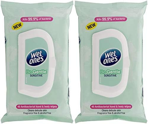 Wet Ones Wipes, On The Go, Original, 40 Wipes with Lid for Freshness, Pack of 2 (Gentle) | Amazon (US)