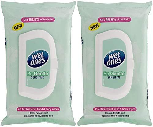 Wet Ones Wipes, On The Go, Original, 40 Wipes with Lid for Freshness, Pack of 2 (Gentle) | Amazon (US)
