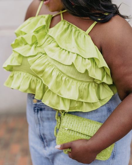 Shop Eloquii’s sale up to 50% off with code EQLONGWKND! This green ruffle top is only $29✨

plus size fashion, travel outfit, vacation outfit inspo, ruffle crop top, plus size top, sale alert

#LTKFindsUnder50 #LTKSaleAlert #LTKPlusSize