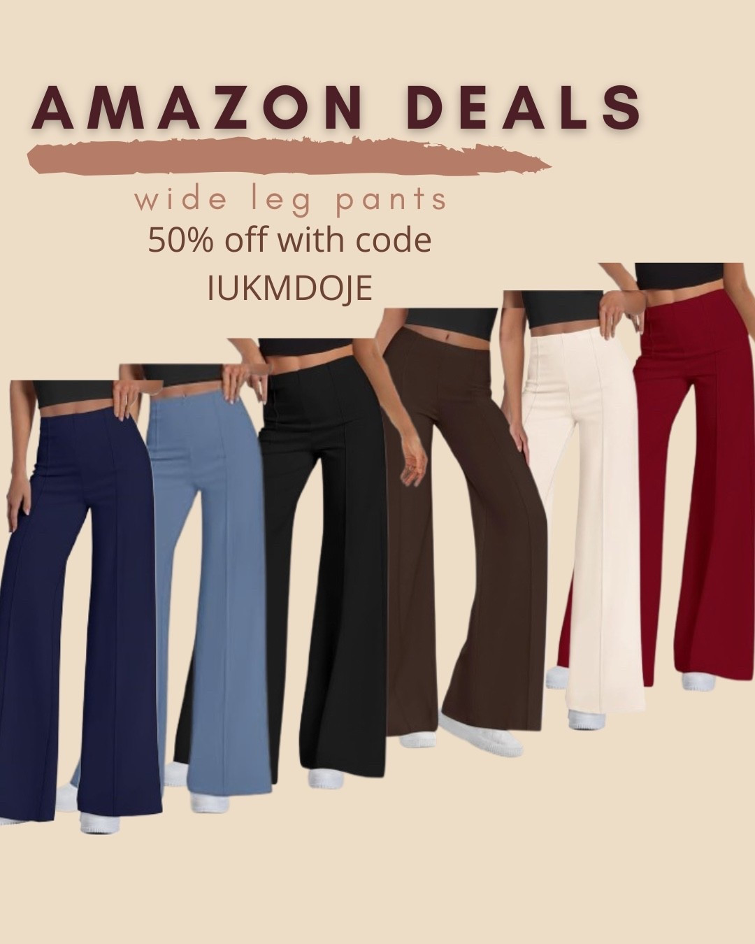 $13 ends 4/6

Amazon fashion
Amazon deals
Wide leg pants
Lounge wear
Comfy pants

#LTKSaleAlert