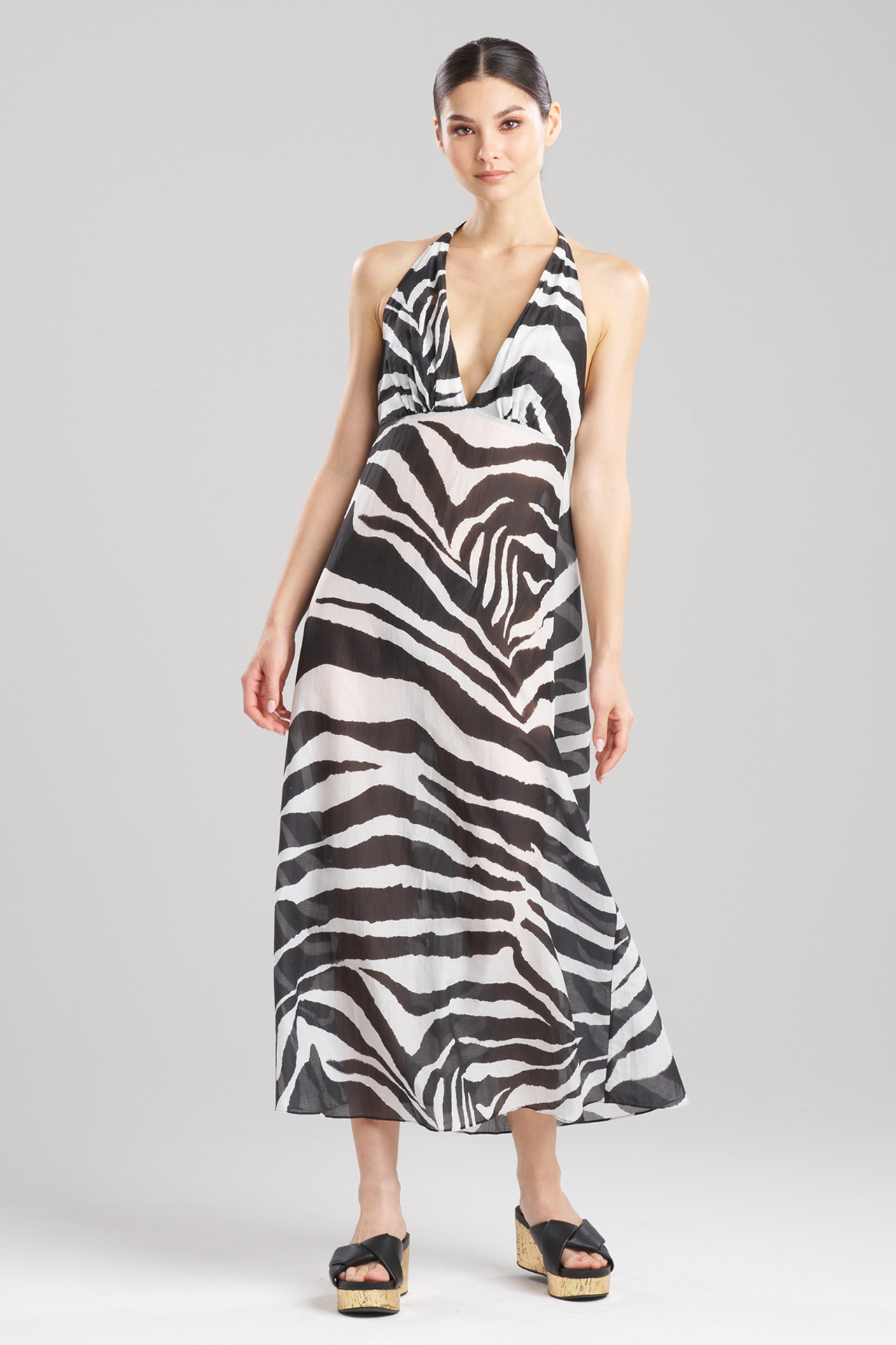 Zebra Cotton Silk Dress | Natori